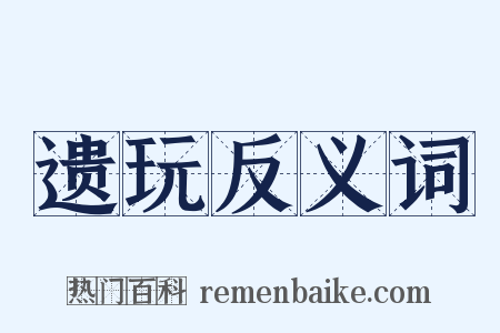 遗玩反义词是什么意思的图片